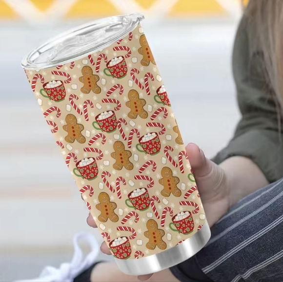 20 oz. Gingerbread man insulated cup. SEE ALL PICS 4 MORE ITEMS S… - Picture 3 of 16